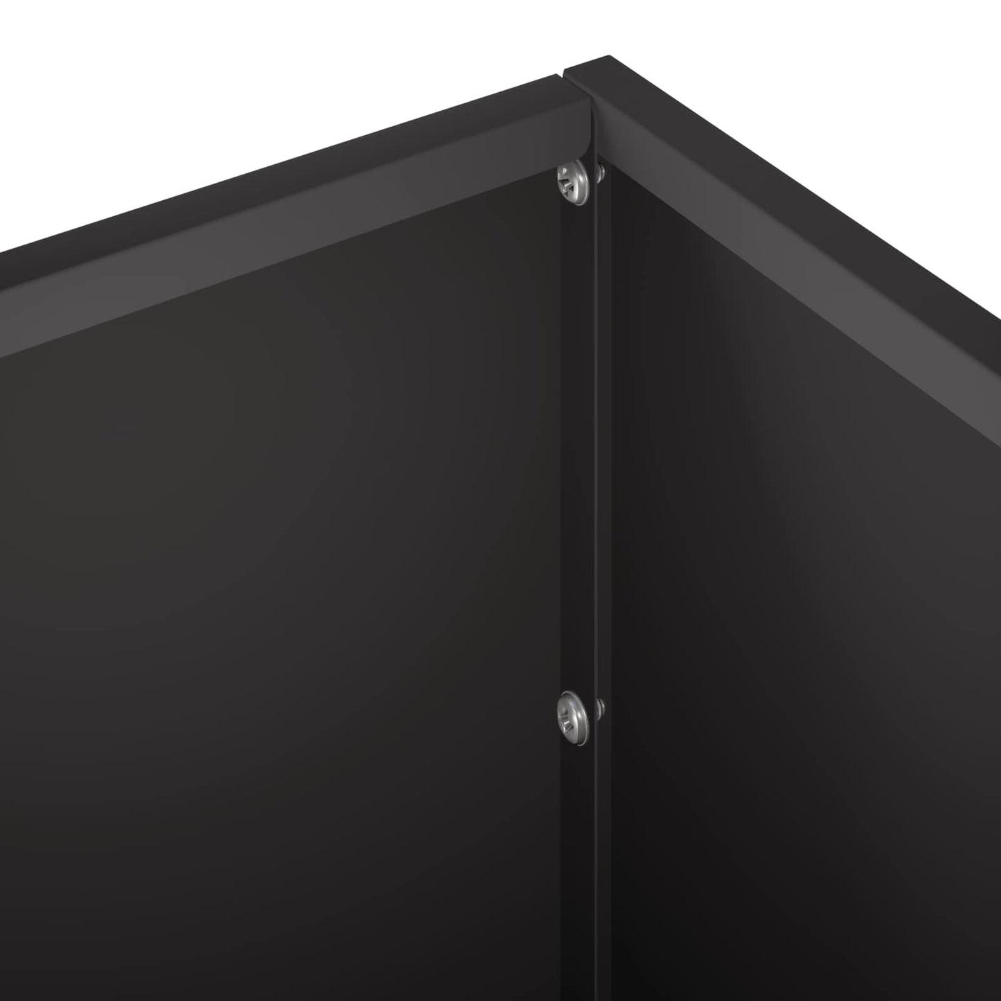 vidaXL Garden Planter Black 100 x 20 x 20 cm Cold-rolled Steel
