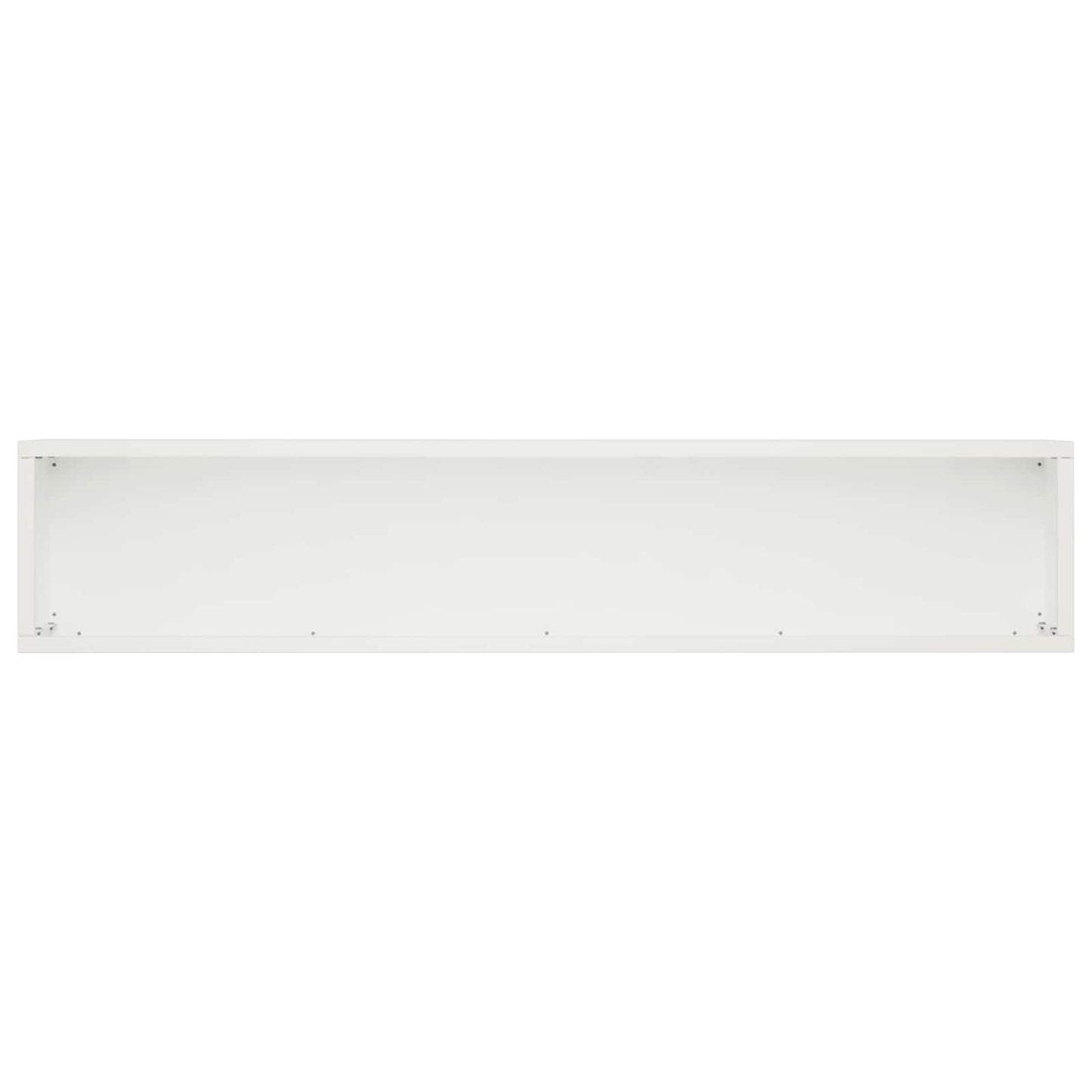 vidaXL Garden Planter 2 pcs White 100 x 20 x 20 cm Cold-rolled Steel