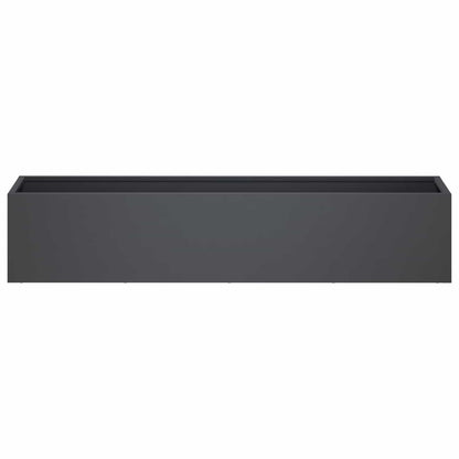 vidaXL Garden Planter Anthracite 100 x 20 x 20 cm Cold-rolled Steel