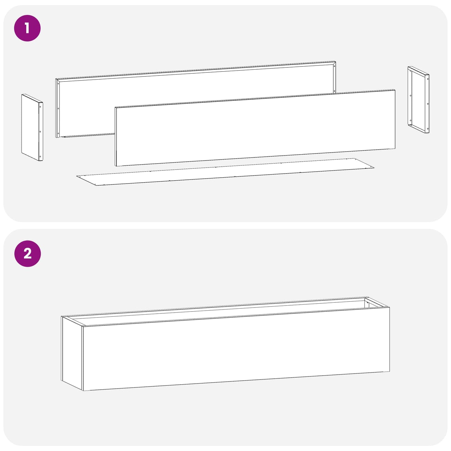 vidaXL Garden Planter 2 pcs Olive Green 100 x 20 x 20 cm