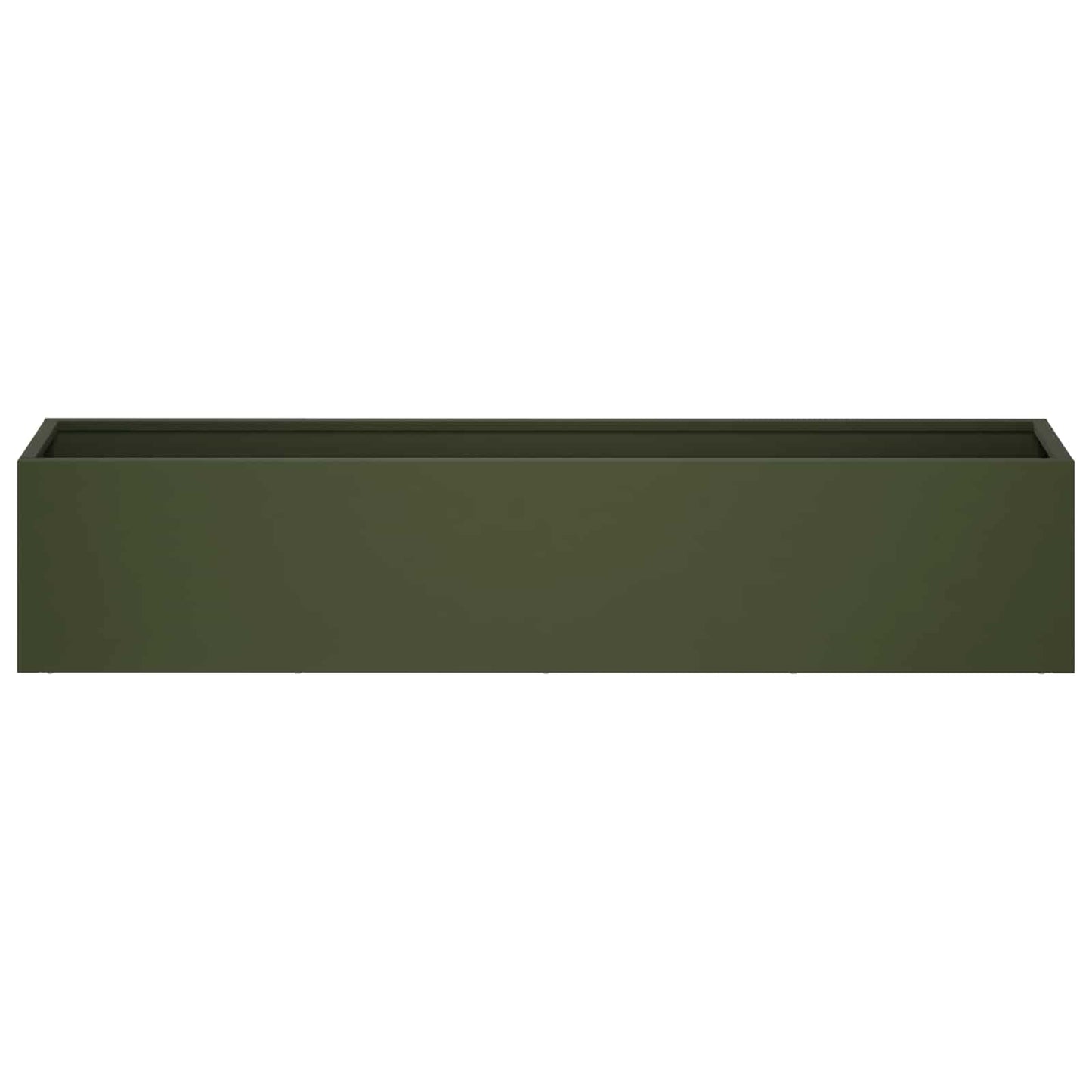 vidaXL Garden Planter 2 pcs Olive Green 100 x 20 x 20 cm