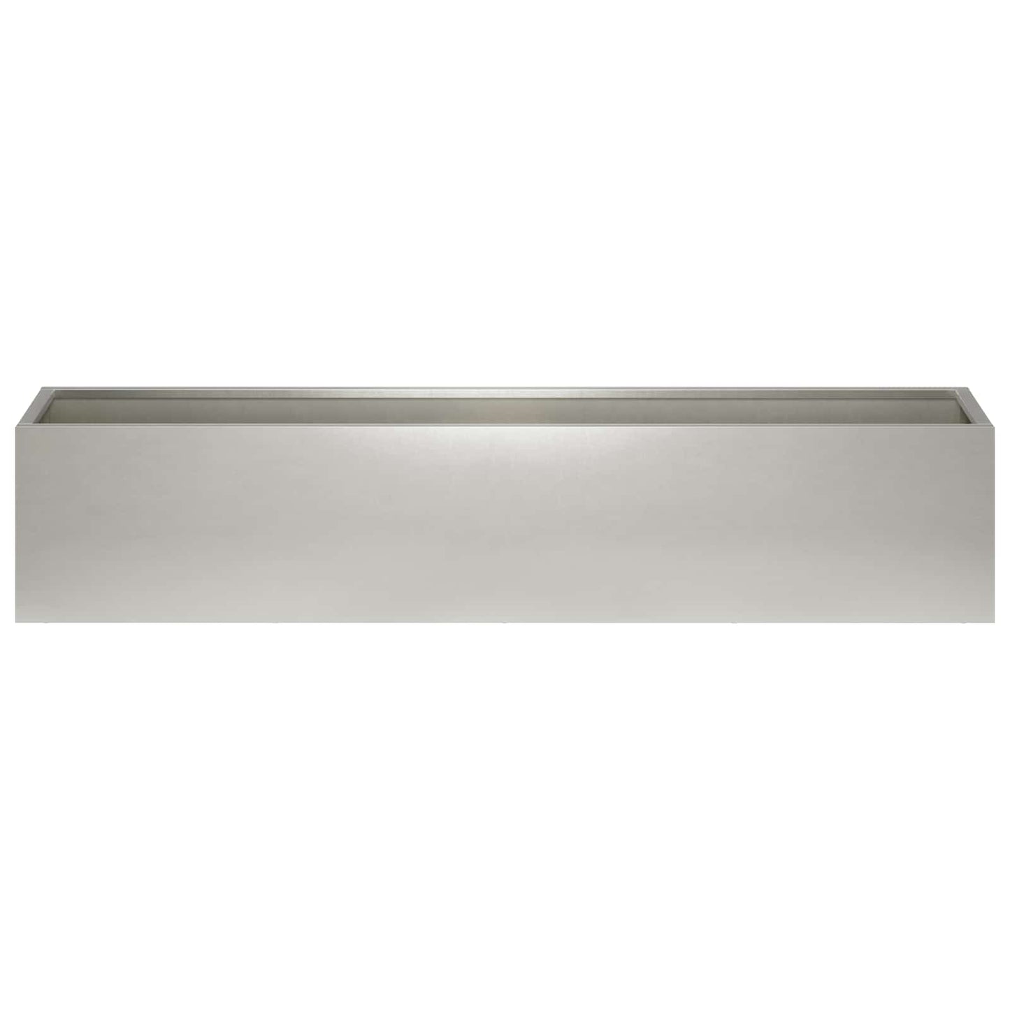 vidaXL Garden Planter Silver 100 x 20 x 20 cm Stainless Steel