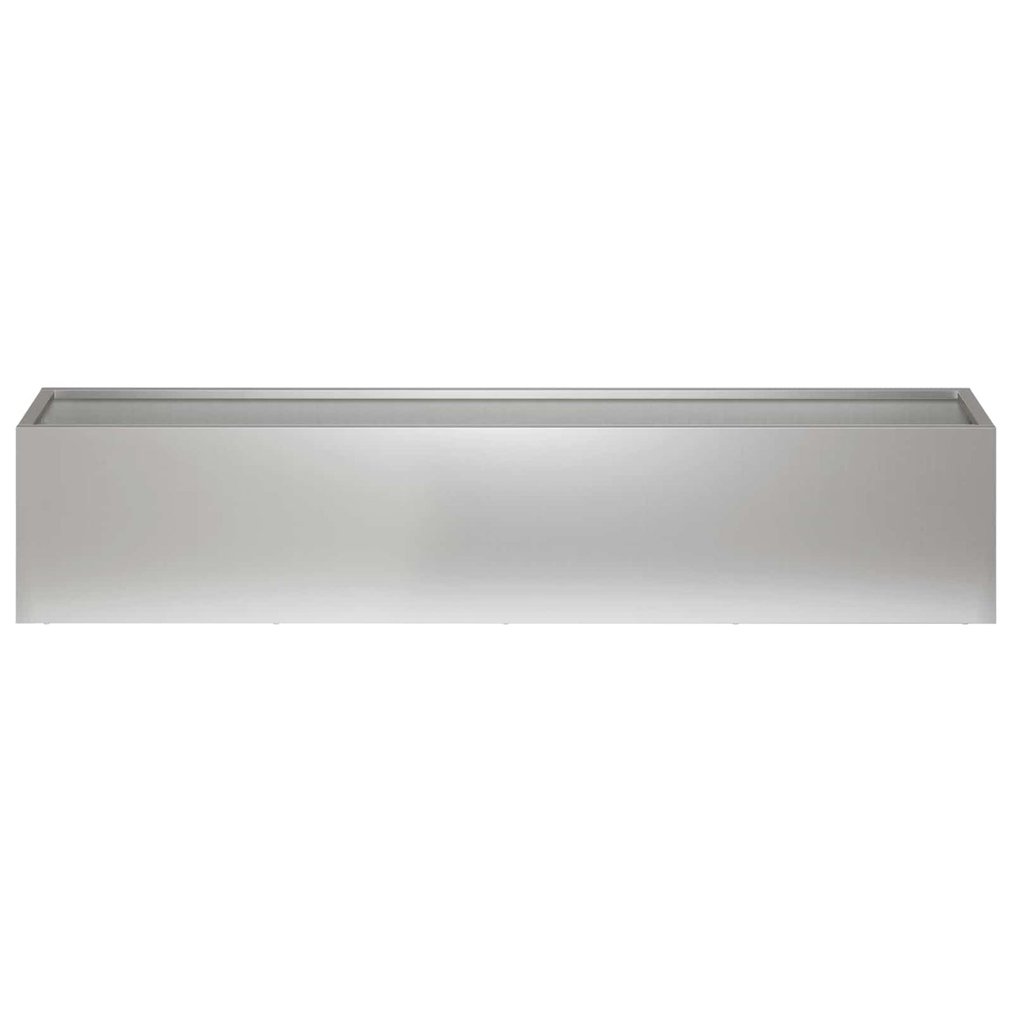 vidaXL Garden Planter Silver 100 x 20 x 20 cm Galvanised Steel