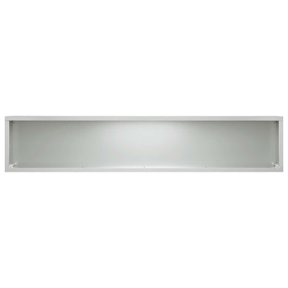 vidaXL Garden Planter 2 pcs Silver 100 x 20 x 20 cm Galvanised Steel