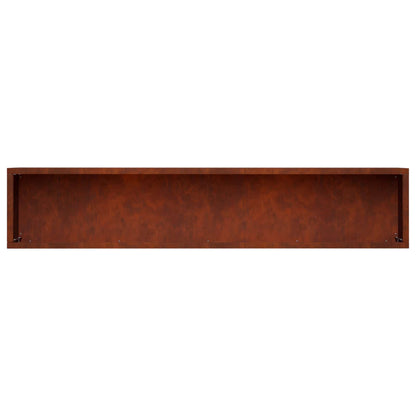 vidaXL Garden Planter Rusty 100 x 20 x 20 cm Weathering Steel