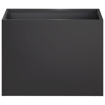 vidaXL Garden Planter Black 40 x 30 x 30 cm Cold-rolled Steel