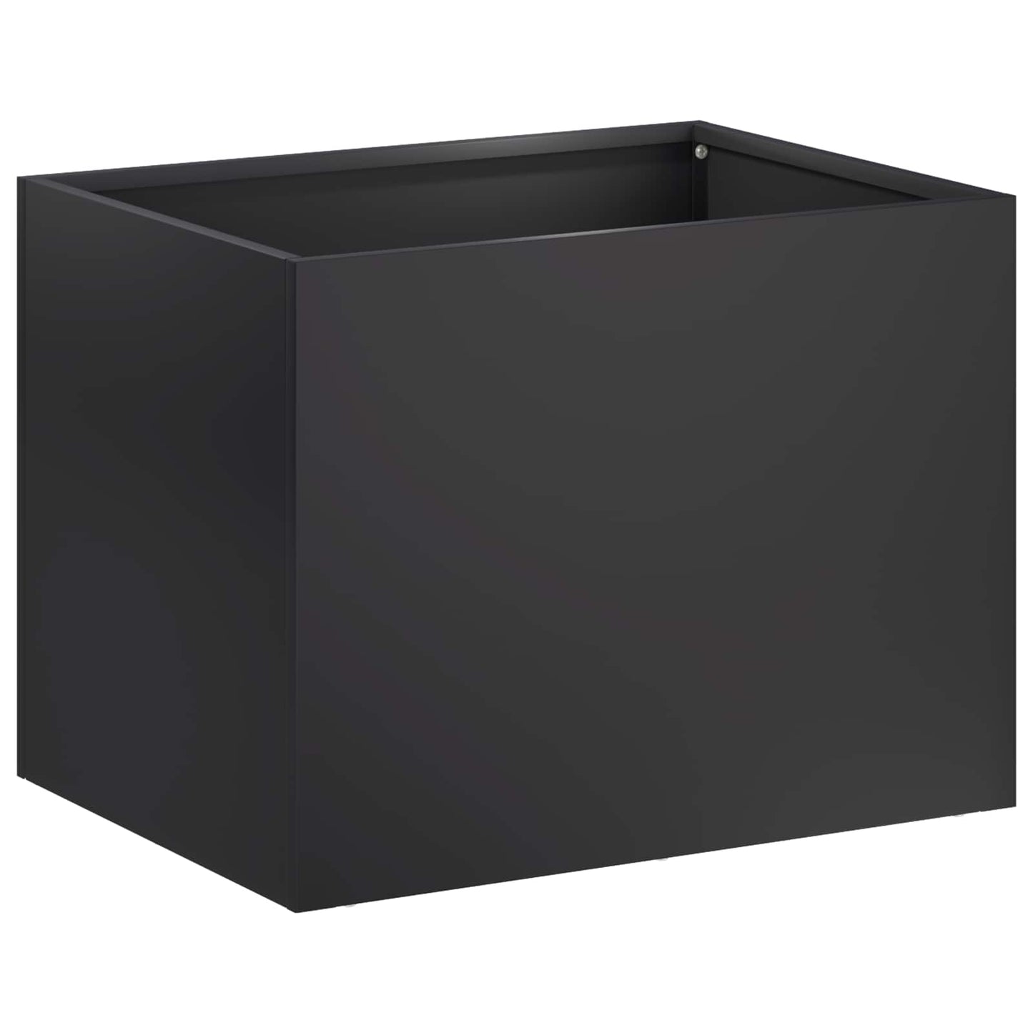 vidaXL Garden Planter 2 pcs Black 40 x 30 x 30 cm Cold-rolled Steel