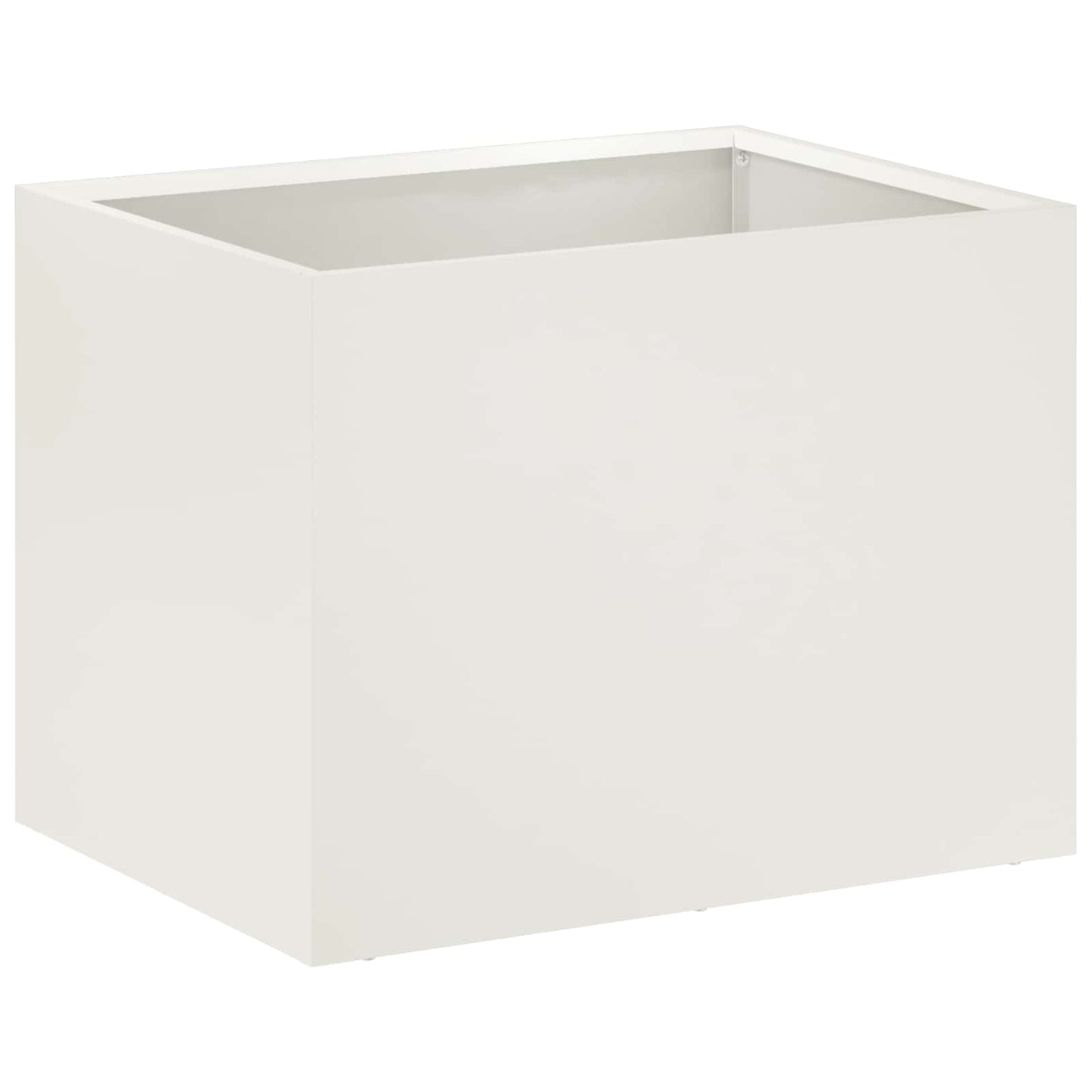 vidaXL Garden Planter White 40 x 30 x 30 cm Cold-rolled Steel