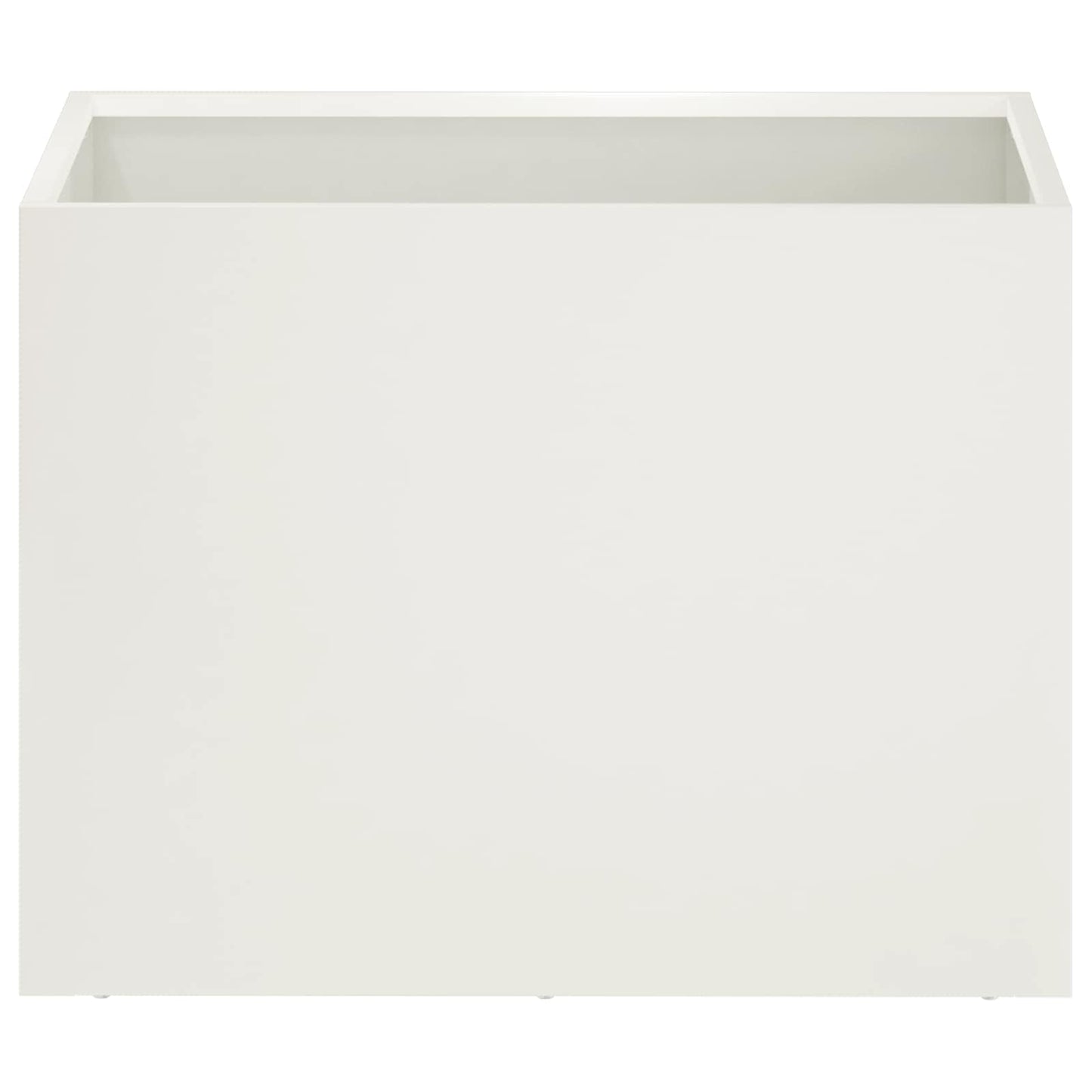 vidaXL Garden Planter White 40 x 30 x 30 cm Cold-rolled Steel