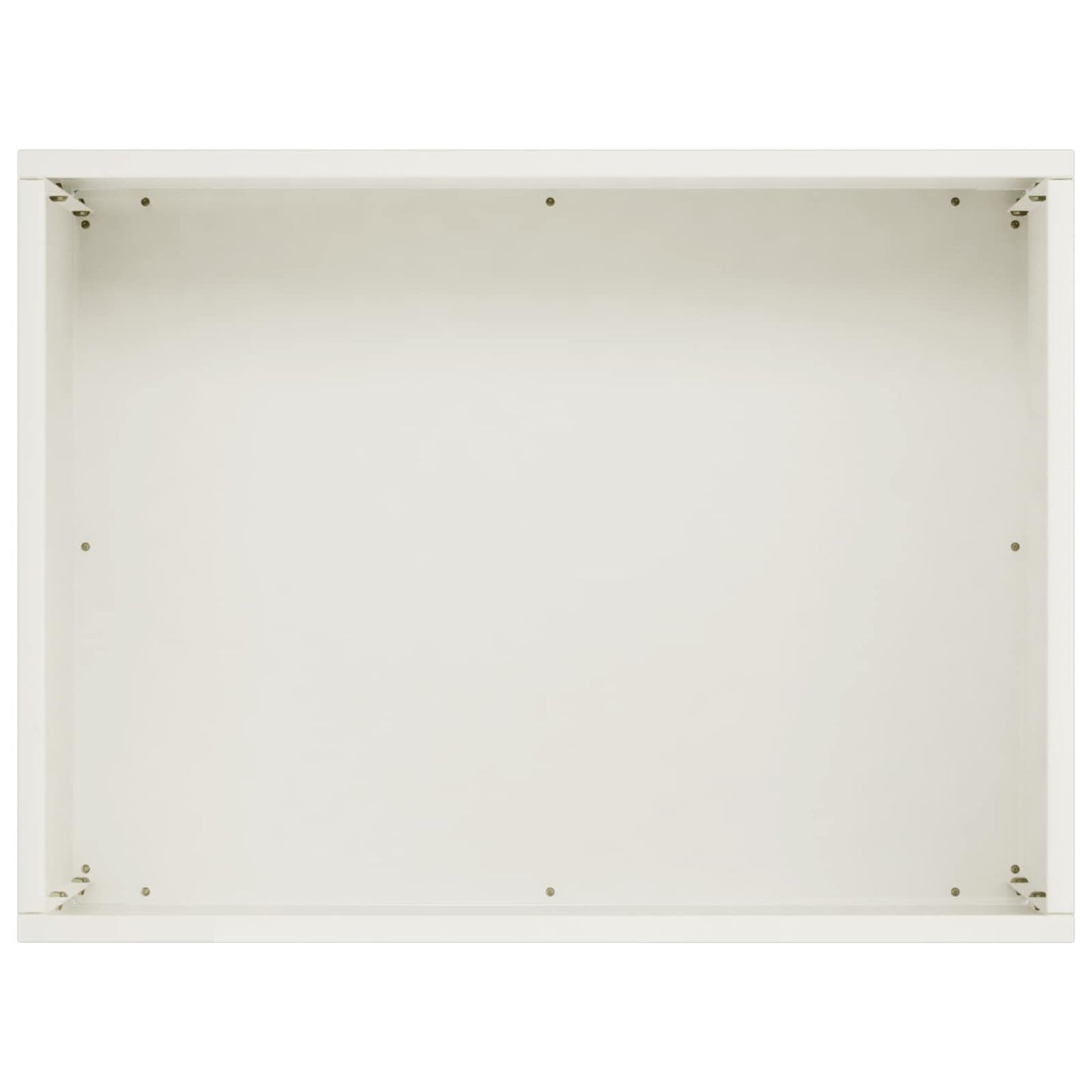vidaXL Garden Planter White 40 x 30 x 30 cm Cold-rolled Steel