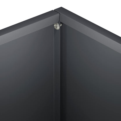 vidaXL Garden Planter Anthracite 40 x 30 x 30 cm Cold-rolled Steel