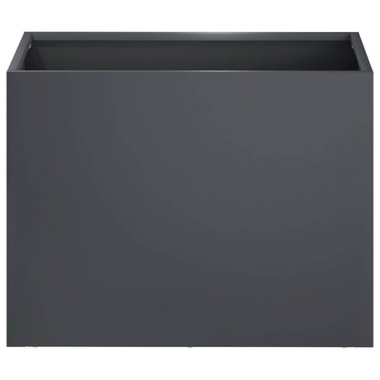 vidaXL Garden Planter Anthracite 40 x 30 x 30 cm Cold-rolled Steel