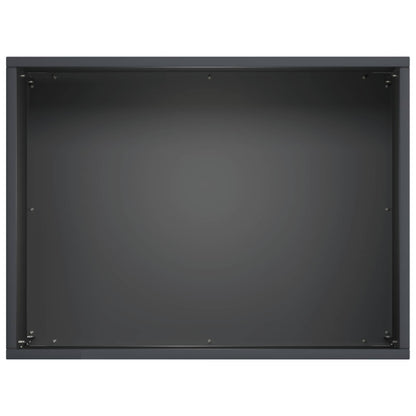 vidaXL Garden Planter Anthracite 40 x 30 x 30 cm Cold-rolled Steel
