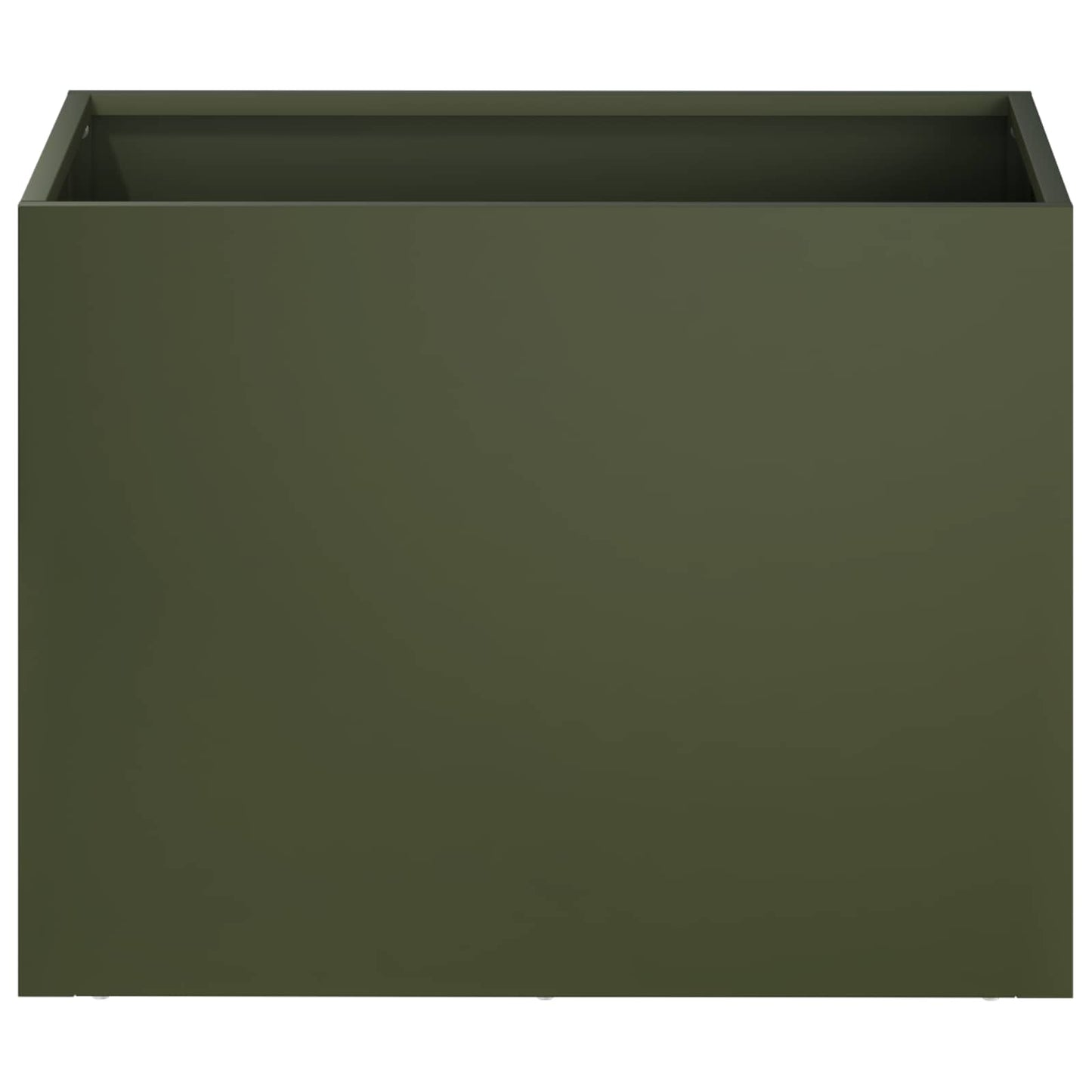 vidaXL Garden Planter Olive Green 40 x 30 x 30 cm Cold-rolled Steel