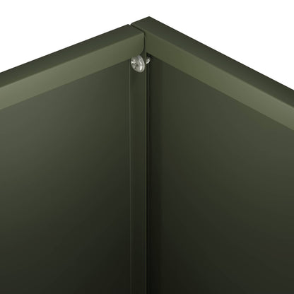 vidaXL Garden Planter 2 pcs Olive Green 40 x 30 x 30 cm