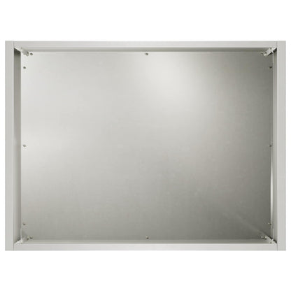 vidaXL Garden Planter 2 pcs Silver 40 x 30 x 30 cm Stainless Steel