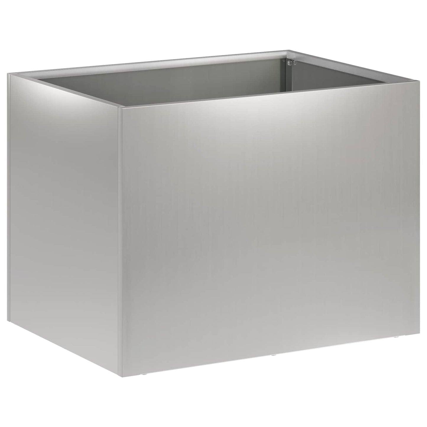 vidaXL Garden Planter Silver 40 x 30 x 30 cm Galvanised Steel