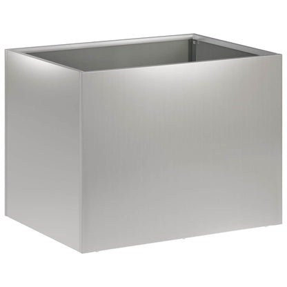 vidaXL Garden Planter Silver 40 x 30 x 30 cm Galvanised Steel