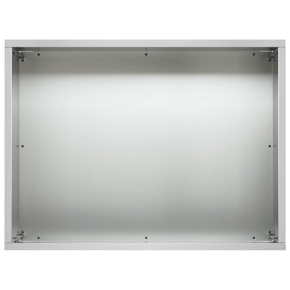 vidaXL Garden Planter Silver 40 x 30 x 30 cm Galvanised Steel