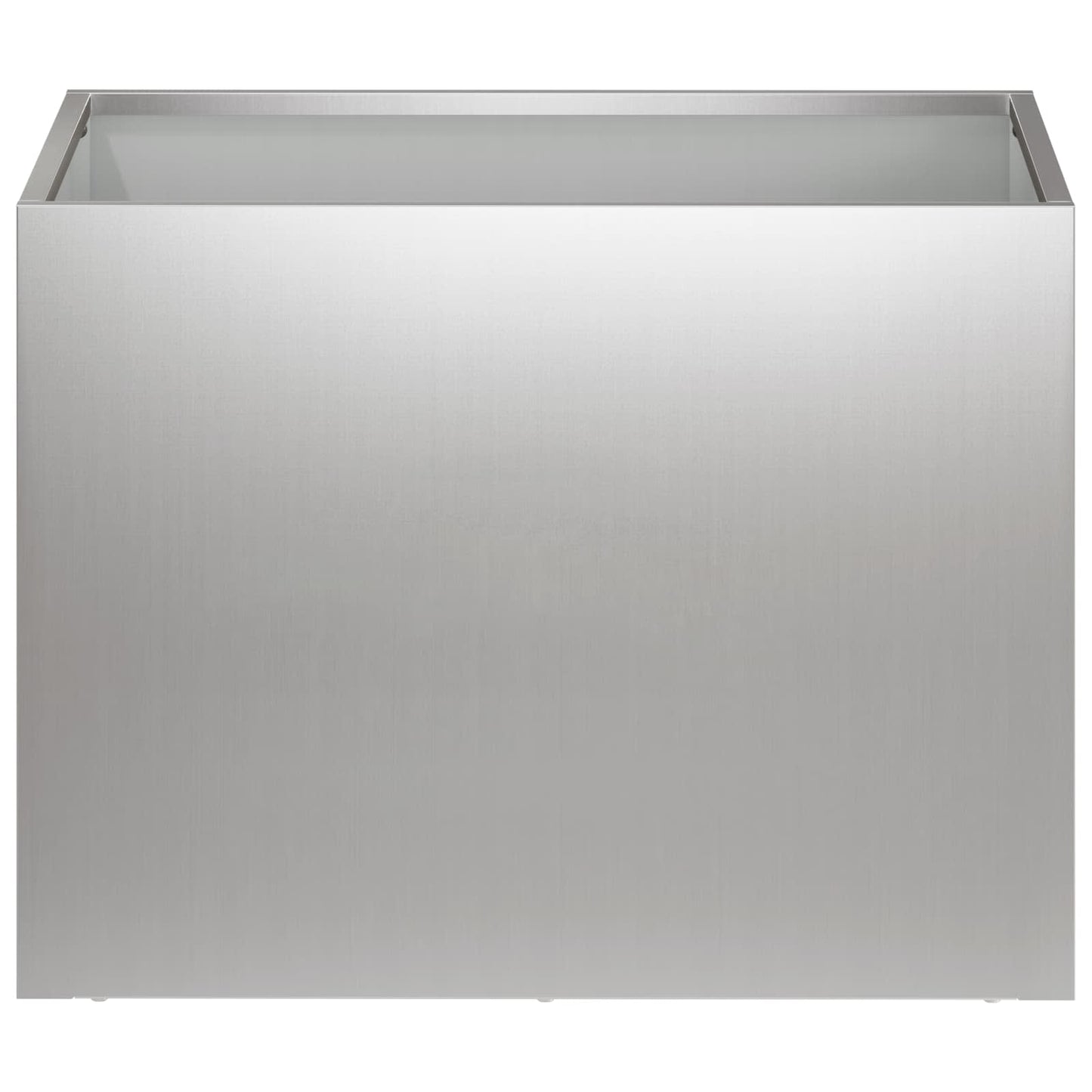vidaXL Garden Planter 2 pcs Silver 40 x 30 x 30 cm Galvanised Steel