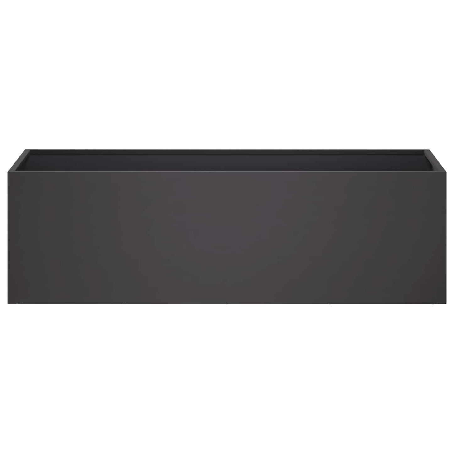 vidaXL Garden Planter Black 80 x 30 x 30 cm Cold-rolled Steel