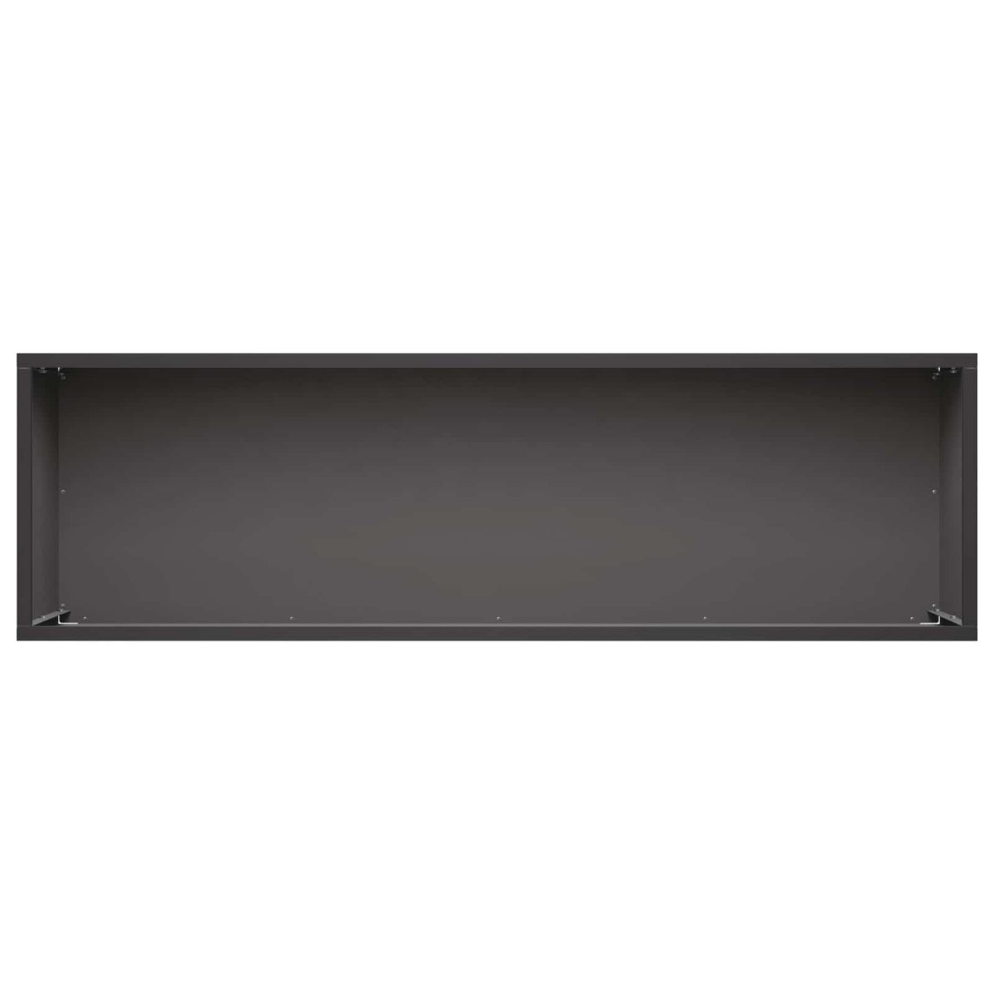 vidaXL Garden Planter 2 pcs Black 80 x 30 x 30 cm Cold-rolled Steel
