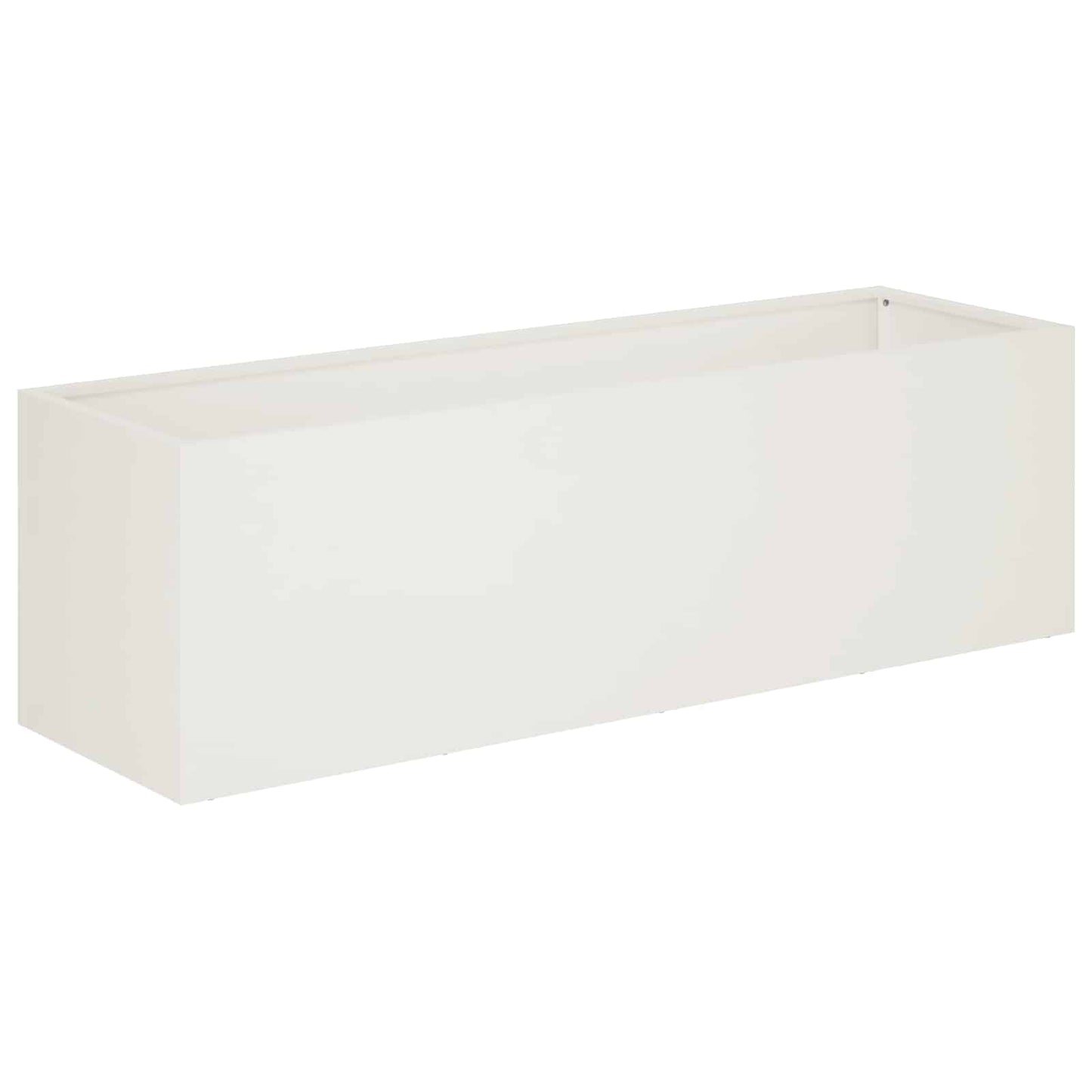 vidaXL Garden Planter 2 pcs White 80 x 30 x 30 cm Cold-rolled Steel