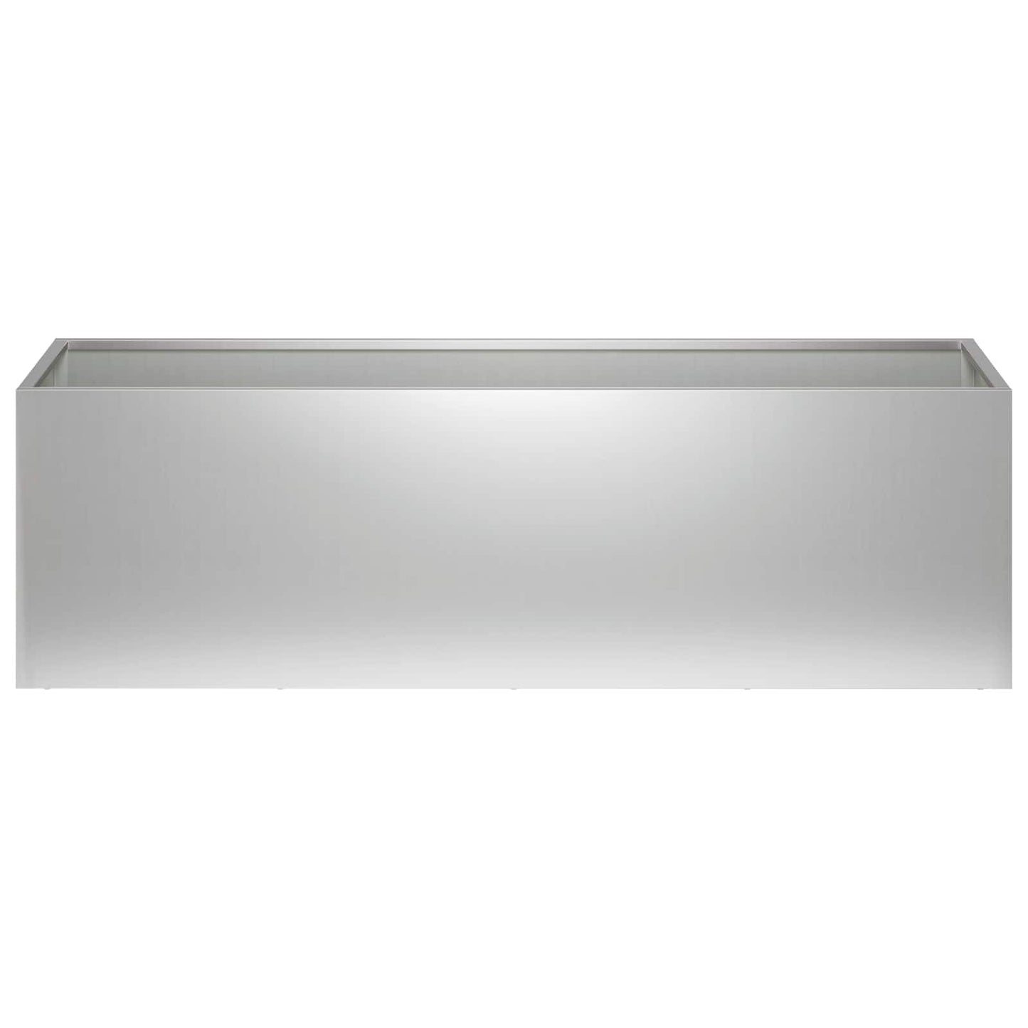vidaXL Garden Planter Silver 80 x 30 x 30 cm Galvanised Steel