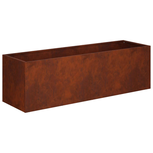vidaXL Garden Planter Rusty 80 x 30 x 30 cm Weathering Steel