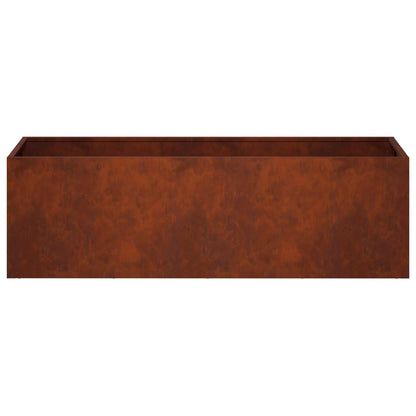 vidaXL Garden Planter 2 pcs Rusty 80 x 30 x 30 cm Weathering Steel