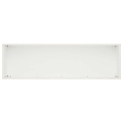 vidaXL Garden Planter White 100 x 30 x 30 cm Cold-rolled Steel