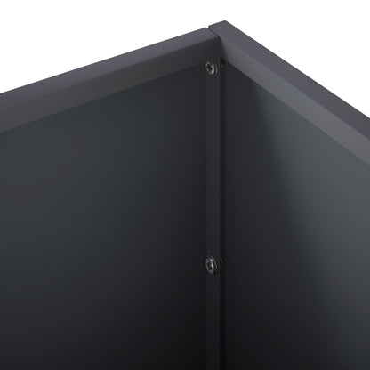 vidaXL Garden Planter Anthracite 100 x 30 x 30 cm Cold-rolled Steel