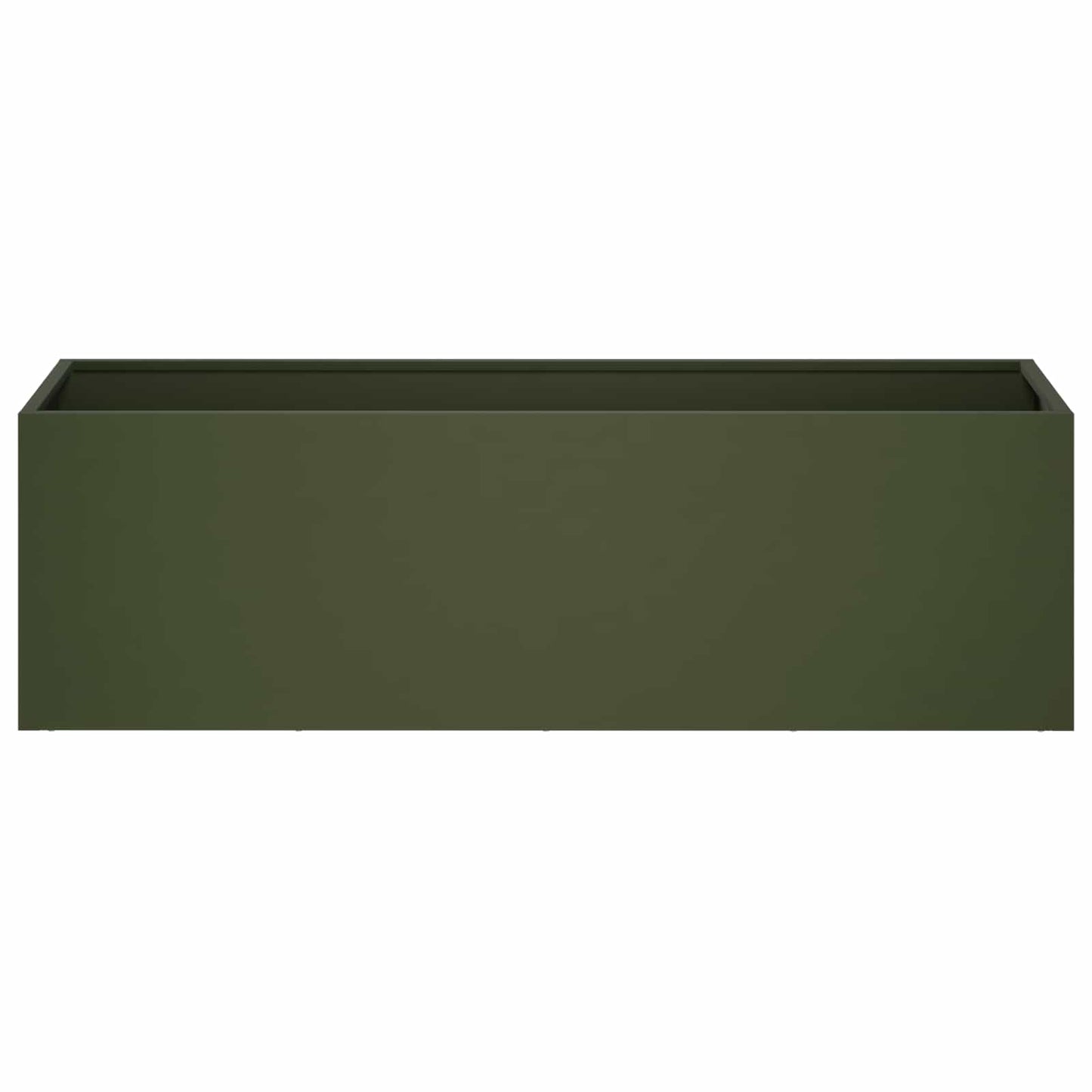 vidaXL Garden Planter Olive Green 100 x 30 x 30 cm Cold-rolled Steel