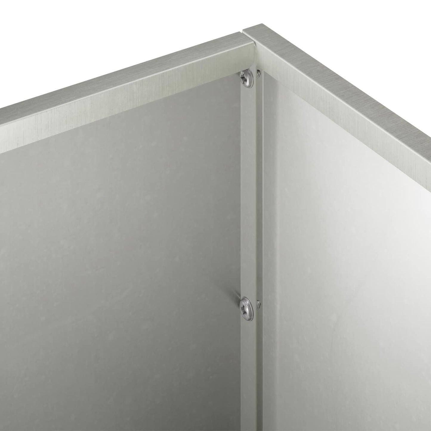 vidaXL Garden Planter 2 pcs Silver 100 x 30 x 30 cm Stainless Steel