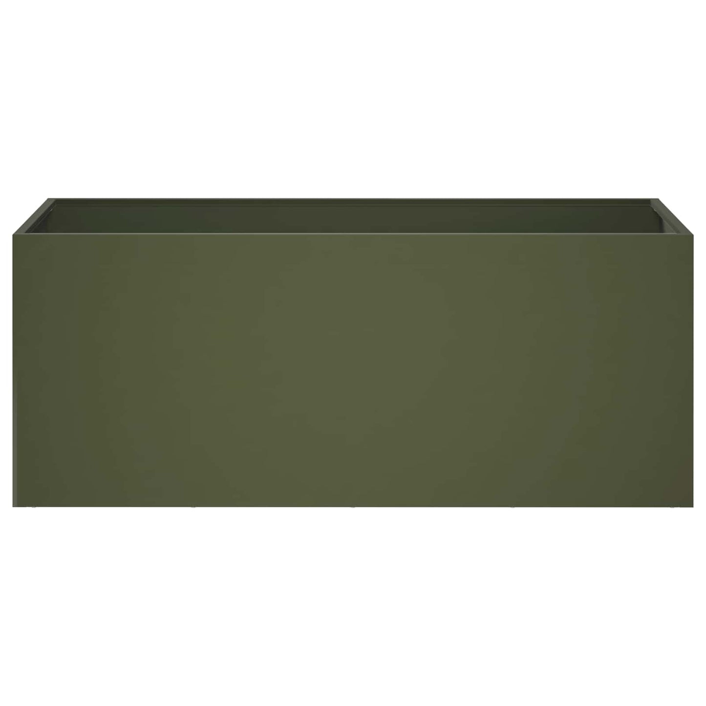 vidaXL Garden Planter Olive Green 80 x 40 x 40 cm Cold-rolled Steel