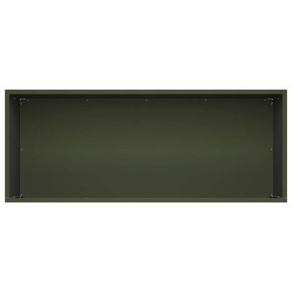vidaXL Garden Planter Olive Green 80 x 40 x 40 cm Cold-rolled Steel