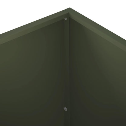 vidaXL Garden Planter 2 pcs Olive Green 80 x 40 x 40 cm