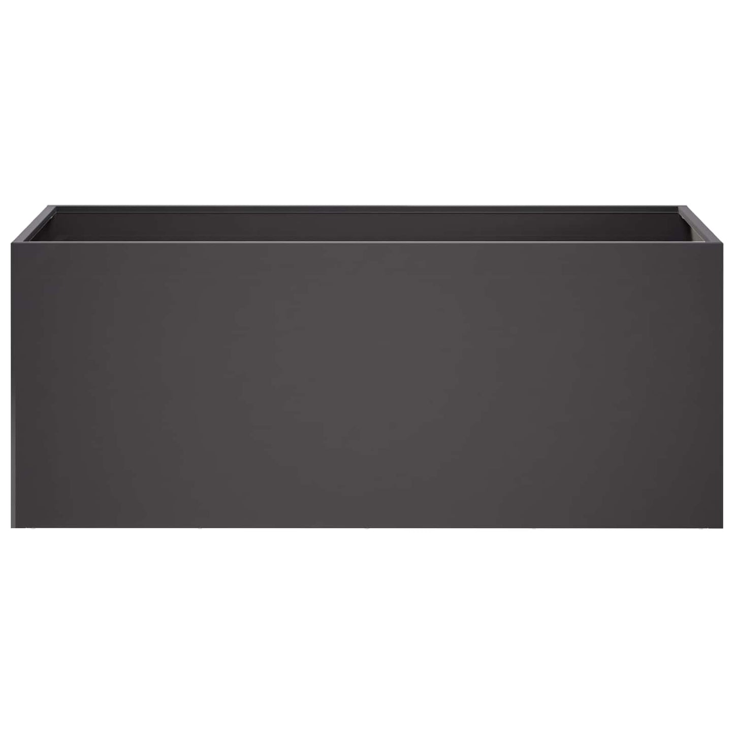 vidaXL Garden Planter Black 100 x 40 x 40 cm Cold-rolled Steel