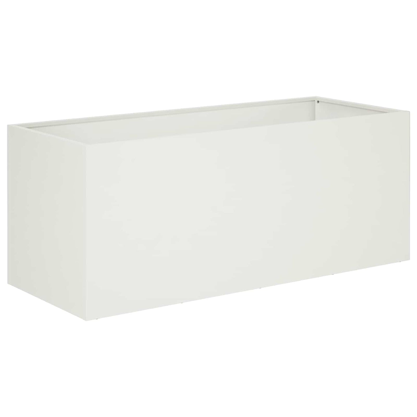 vidaXL Garden Planter White 100 x 40 x 40 cm Cold-rolled Steel