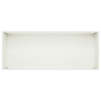 vidaXL Garden Planter 2 pcs White 100 x 40 x 40 cm Cold-rolled Steel