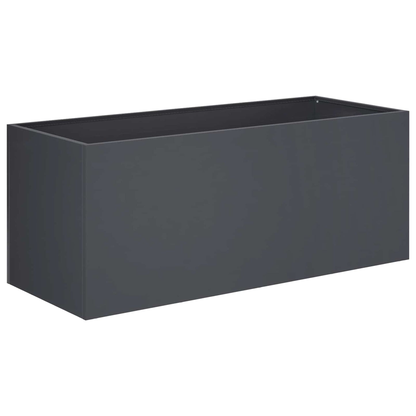 vidaXL Garden Planter Anthracite 100 x 40 x 40 cm Cold-rolled Steel