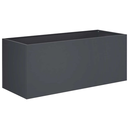 vidaXL Garden Planter Anthracite 100 x 40 x 40 cm Cold-rolled Steel