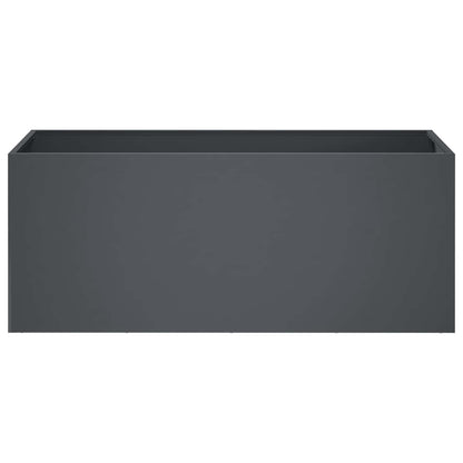 vidaXL Garden Planter 2 pcs Anthracite 100 x 40 x 40 cm