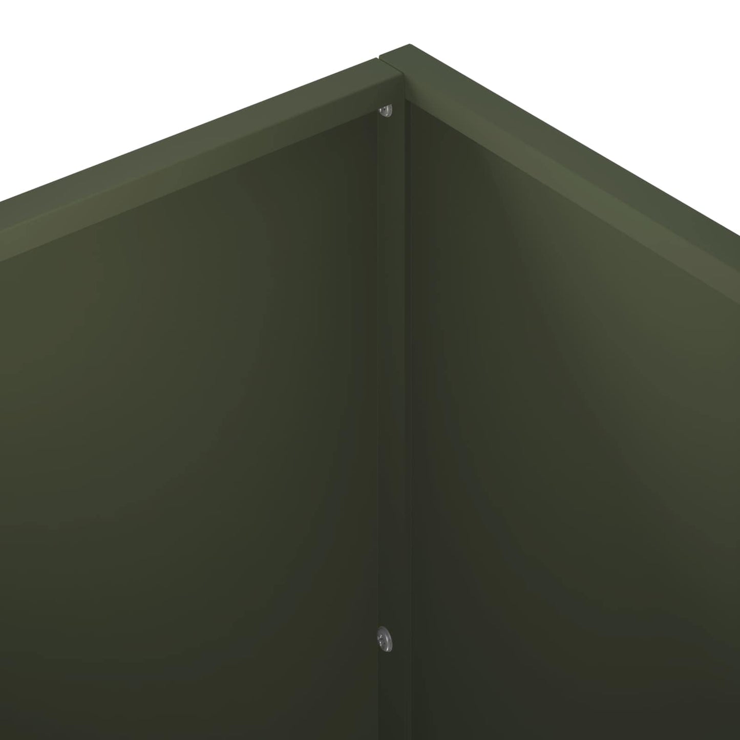 vidaXL Garden Planter 2 pcs Olive Green 100 x 40 x 40 cm