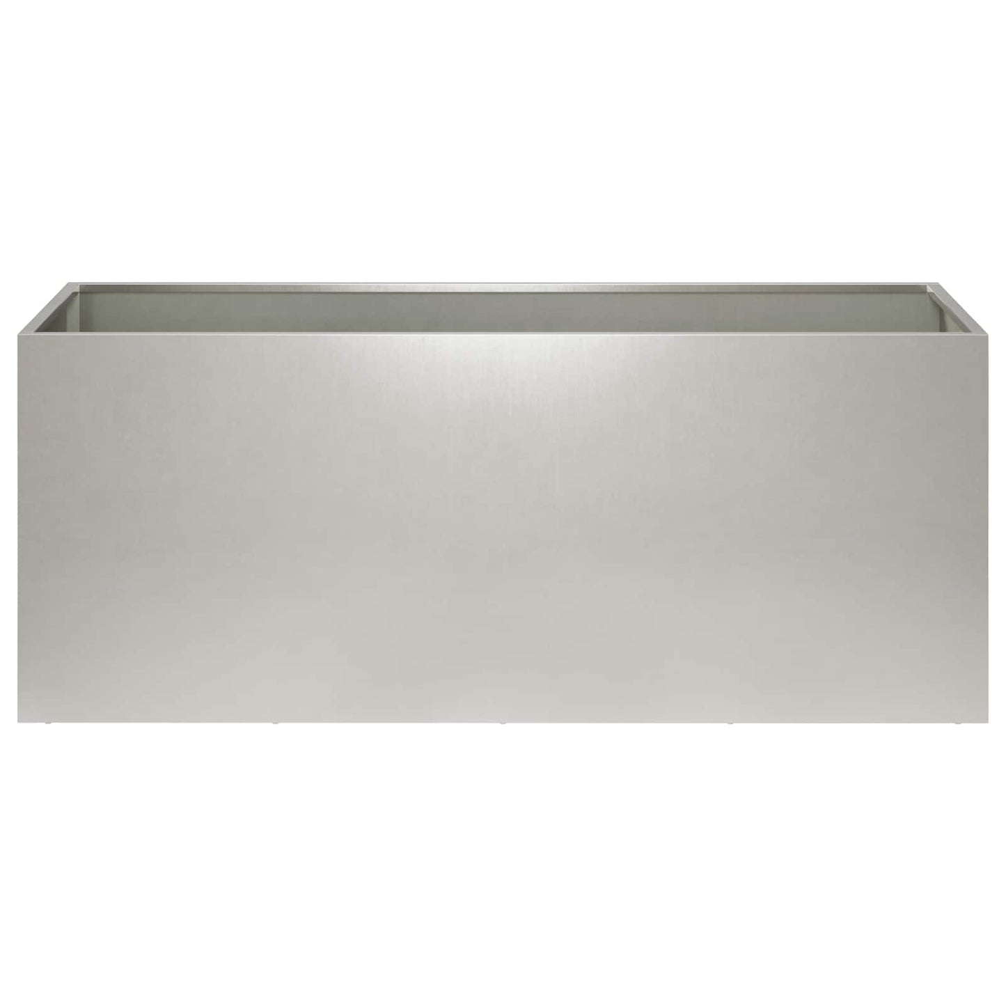 vidaXL Garden Planter Silver 100 x 40 x 40 cm Stainless Steel