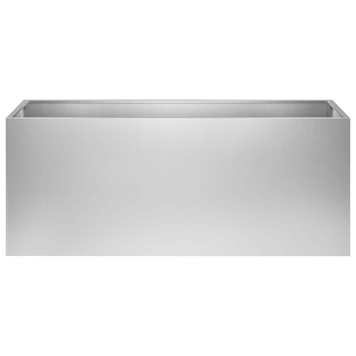 vidaXL Garden Planter Silver 100 x 40 x 40 cm Galvanised Steel