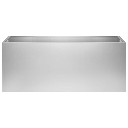 vidaXL Garden Planter Silver 100 x 40 x 40 cm Galvanised Steel