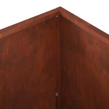 vidaXL Garden Planter Rusty 100 x 40 x 40 cm Weathering Steel