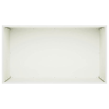 vidaXL Garden Planter White 80 x 50 x 50 cm Cold-rolled Steel