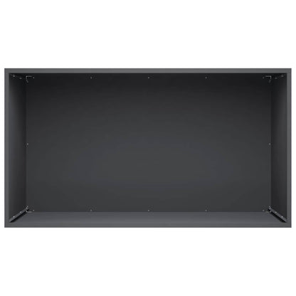 vidaXL Garden Planter Anthracite 80 x 50 x 50 cm Cold-rolled Steel